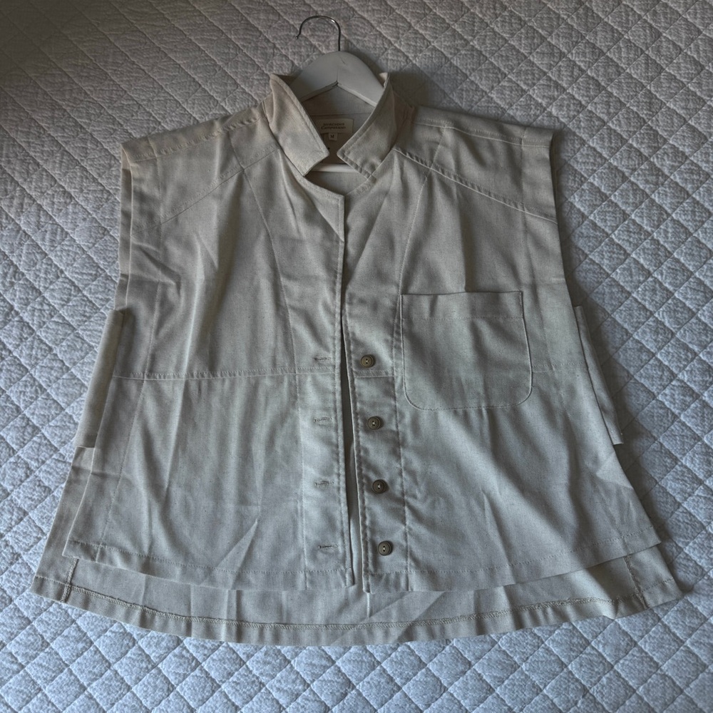 Mercedes Campuzano Beige Vest
